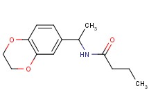 N-[1-(2,3-dihydro-1,4-benzodioxin-6-yl)ethyl]butanamide