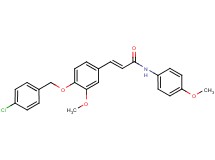 3-{4-[(4-chlorobenzyl)oxy]-3-methoxyphenyl}-N-(4-methoxyphenyl)acrylamide