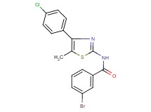 3-bromo-N-[4-(4-chlorophenyl)-5-methyl-1,3-thiazol-2-yl]benzamide