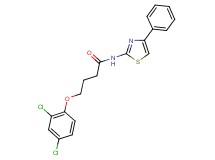 4-(2,4-dichlorophenoxy)-N-(4-phenyl-1,3-thiazol-2-yl)butanamide