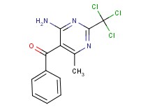 [4-amino-6-methyl-2-(trichloromethyl)-5-pyrimidinyl](phenyl)methanone