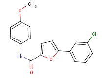 5-(3-chlorophenyl)-N-(4-methoxyphenyl)-2-furamide