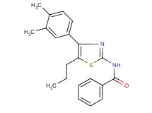 N-[4-(3,4-dimethylphenyl)-5-propyl-1,3-thiazol-2-yl]benzamide