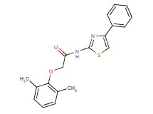 2-(2,6-dimethylphenoxy)-N-(4-phenyl-1,3-thiazol-2-yl)acetamide