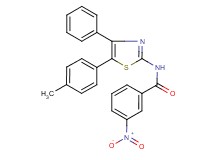 N-[5-(4-methylphenyl)-4-phenyl-1,3-thiazol-2-yl]-3-nitrobenzamide