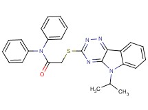 2-[(5-isopropyl-5H-[1,2,4]triazino[5,6-b]indol-3-yl)thio]-N,N-diphenylacetamide