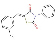5-(3-methylbenzylidene)-3-phenyl-1,3-thiazolidine-2,4-dione