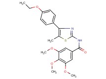 N-[4-(4-ethoxyphenyl)-5-methyl-1,3-thiazol-2-yl]-3,4,5-trimethoxybenzamide