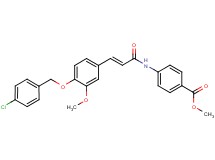 methyl 4-[(3-{4-[(4-chlorobenzyl)oxy]-3-methoxyphenyl}acryloyl)amino]benzoate