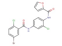 N-{4-[(5-bromo-2-chlorobenzoyl)amino]-2-chlorophenyl}-2-furamide