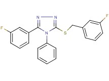 3-[(3-fluorobenzyl)thio]-5-(3-fluorophenyl)-4-phenyl-4H-1,2,4-triazole