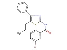 3-bromo-N-(4-phenyl-5-propyl-1,3-thiazol-2-yl)benzamide
