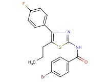 4-bromo-N-[4-(4-fluorophenyl)-5-propyl-1,3-thiazol-2-yl]benzamide