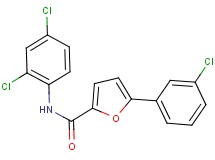 5-(3-chlorophenyl)-N-(2,4-dichlorophenyl)-2-furamide