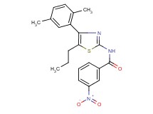 N-[4-(2,5-dimethylphenyl)-5-propyl-1,3-thiazol-2-yl]-3-nitrobenzamide