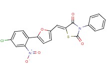 5-{[5-(4-chloro-2-nitrophenyl)-2-furyl]methylene}-3-phenyl-1,3-thiazolidine-2,4-dione