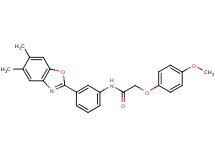 N-[3-(5,6-dimethyl-1,3-benzoxazol-2-yl)phenyl]-2-(4-methoxyphenoxy)acetamide