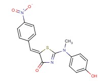 2-[(4-hydroxyphenyl)(methyl)amino]-5-(4-nitrobenzylidene)-1,3-thiazol-4(5H)-one