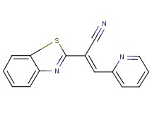 2-(1,3-benzothiazol-2-yl)-3-(2-pyridinyl)acrylonitrile