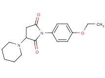 1-(4-ethoxyphenyl)-3-(1-piperidinyl)-2,5-pyrrolidinedione