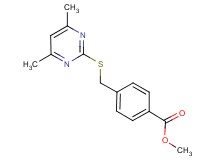 methyl 4-{[(4,6-dimethyl-2-pyrimidinyl)thio]methyl}benzoate