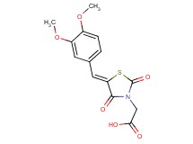 [5-(3,4-dimethoxybenzylidene)-2,4-dioxo-1,3-thiazolidin-3-yl]acetic acid