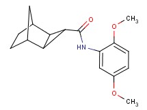 N-(2,5-dimethoxyphenyl)tricyclo[3.2.1.0~2,4~]octane-3-carboxamide