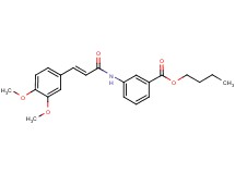 butyl 3-{[3-(3,4-dimethoxyphenyl)acryloyl]amino}benzoate