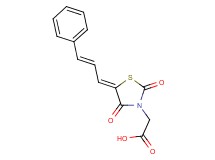 [2,4-dioxo-5-(3-phenyl-2-propen-1-ylidene)-1,3-thiazolidin-3-yl]acetic acid