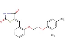 5-{2-[2-(2,4-dimethylphenoxy)ethoxy]benzylidene}-1,3-thiazolidine-2,4-dione