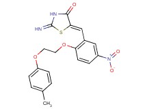2-imino-5-{2-[2-(4-methylphenoxy)ethoxy]-5-nitrobenzylidene}-1,3-thiazolidin-4-one