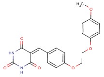 5-{4-[2-(4-methoxyphenoxy)ethoxy]benzylidene}-2,4,6(1H,3H,5H)-pyrimidinetrione