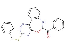 [3-(benzylthio)-6,7-dihydro[1,2,4]triazino[5,6-d][3,1]benzoxazepin-6-yl](phenyl)methanone