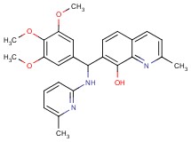 2-methyl-7-[[(6-methyl-2-pyridinyl)amino](3,4,5-trimethoxyphenyl)methyl]-8-quinolinol
