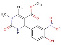 methyl 4-(4-hydroxy-3-nitrophenyl)-1,6-dimethyl-2-oxo-1,2,3,4-tetrahydro-5-pyrimidinecarboxylate