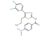 N-[4-(3,4-dichlorophenyl)-5-propyl-1,3-thiazol-2-yl]-4-nitrobenzamide