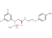 N~2~-(3,5-dichlorophenyl)-N~1~-{2-[(4-methylphenyl)thio]ethyl}-N~2~-(methylsulfonyl)glycinamide
