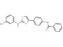 N-(4-{2-[(3-hydroxyphenyl)amino]-1,3-thiazol-4-yl}phenyl)benzamide