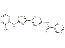 N-(4-{2-[(2-methylphenyl)amino]-1,3-thiazol-4-yl}phenyl)benzamide