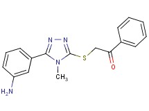 2-{[5-(3-aminophenyl)-4-methyl-4H-1,2,4-triazol-3-yl]thio}-1-phenylethanone