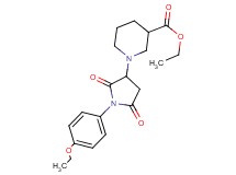 ethyl 1-[1-(4-ethoxyphenyl)-2,5-dioxo-3-pyrrolidinyl]-3-piperidinecarboxylate