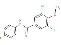 3,5-dichloro-N-(4-fluorophenyl)-4-methoxybenzamide