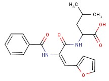 N-[2-(benzoylamino)-3-(2-furyl)acryloyl]leucine