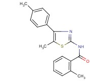 2-methyl-N-[5-methyl-4-(4-methylphenyl)-1,3-thiazol-2-yl]benzamide