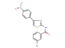 3-bromo-N-[4-(4-nitrophenyl)-1,3-thiazol-2-yl]benzamide