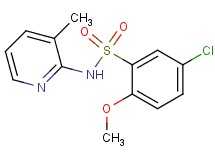 5-chloro-2-methoxy-N-(3-methyl-2-pyridinyl)benzenesulfonamide