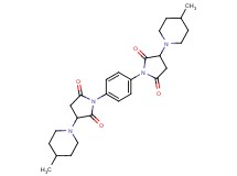 1,1'-(1,4-phenylene)bis[3-(4-methyl-1-piperidinyl)-2,5-pyrrolidinedione]