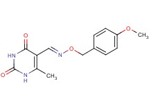 6-methyl-2,4-dioxo-1,2,3,4-tetrahydro-5-pyrimidinecarbaldehyde O-(4-methoxybenzyl)oxime