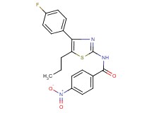 N-[4-(4-fluorophenyl)-5-propyl-1,3-thiazol-2-yl]-4-nitrobenzamide