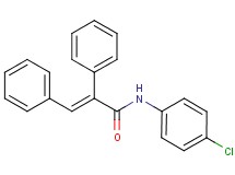 N-(4-chlorophenyl)-2,3-diphenylacrylamide